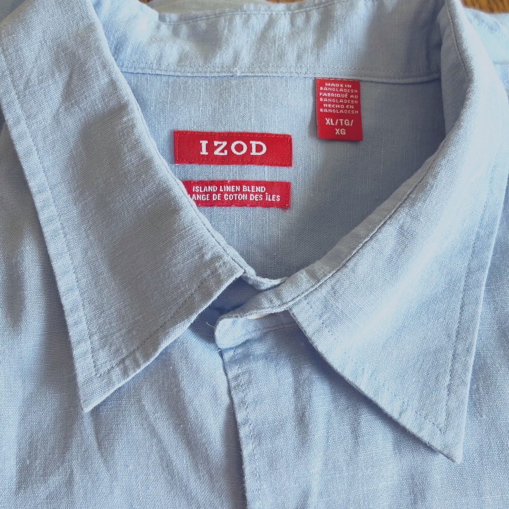IZOD MEN’S SHIRT, BLUE, XL XT XG